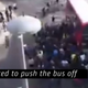 Illustration for article titled Watch As A Crowd Of Heroes In London Lifts A Bus Off Of A Unicyclist